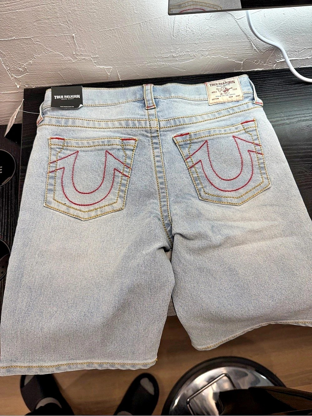 True Religion Ricky Relaxed Straight World Tour Denim Shorts World Tour Jean kid